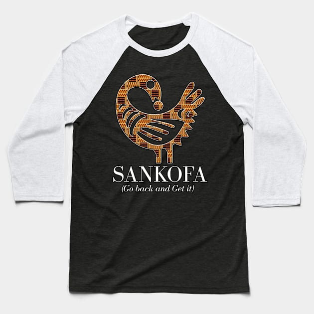 Sankofa (Go back and get it) Baseball T-Shirt by ArtisticFloetry